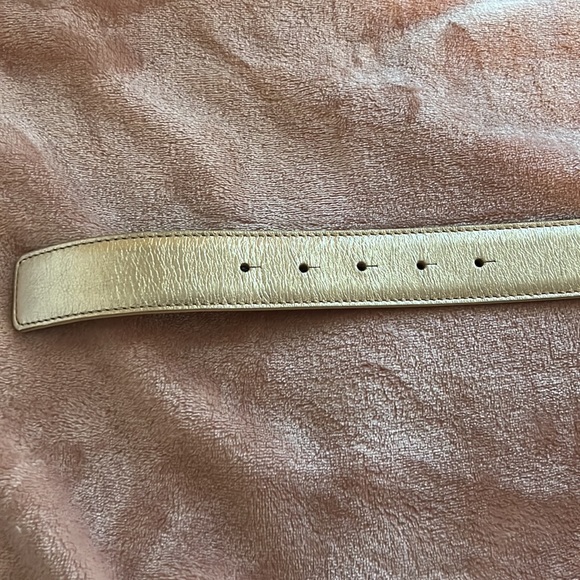 👉🏼 BRAND NEW  • Versace Metallic Gold Leather Medusa Belt 75CM - NO SCRATCHES - Picture 8 of 15